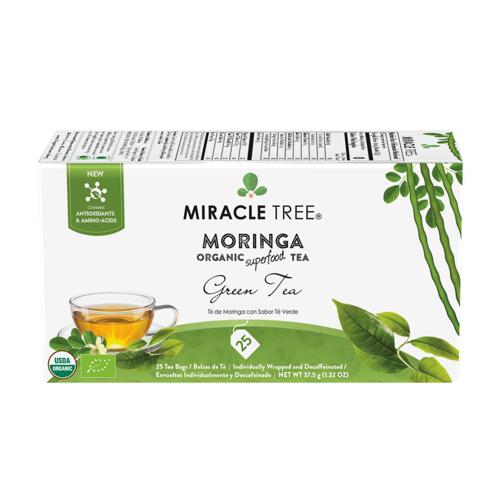 Amazon.com : Miracle Tree - Organic Moringa Superfood Tea, 25